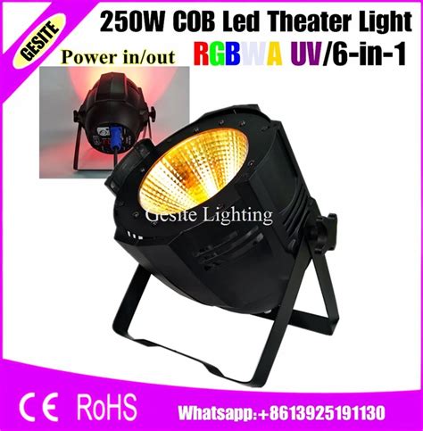 Par64 DMX RGBWA UV 6 IN 1 200W COB LED PAR Light 250w Rgbwauv 6 In 1