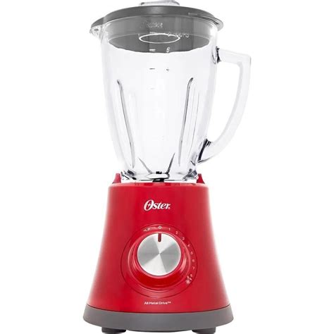 Liquidificador Oster Super Chef Vermelho Jarra De Vidro 750W RR8