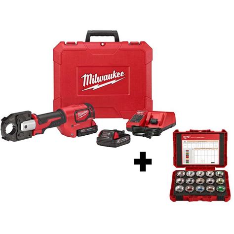 Milwaukee M V Lithium Ion Cordless Force Logic Mcm Crimper Kit