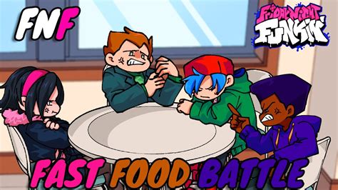 Fnf Friday Night Funkin Fast Food Battle Youtube