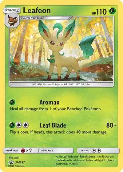 Pokemon Sun Moon Promo Single Card Holo Rare Leafeon Sm Toywiz