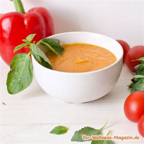 Low Carb Tomaten Paprika Suppe Gesundes Einfaches Rezept