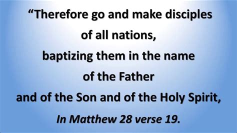 Matthew 28 19 20 Therefore Go And Make Disciples W Accompaniment