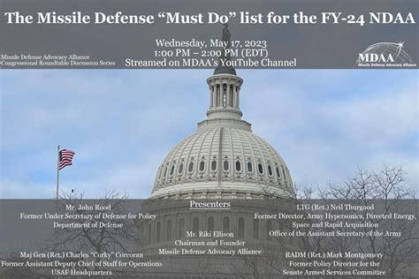 Virtual Crt The Missile Defense Must Do” List For The Fy 24 Ndaa