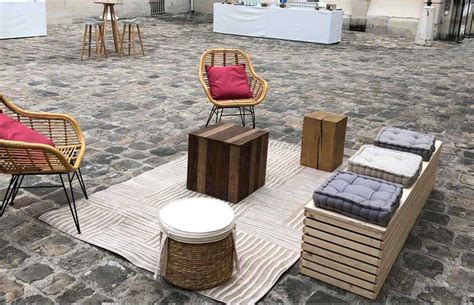 Location Pouf En Bois NATURE Optimiz Group