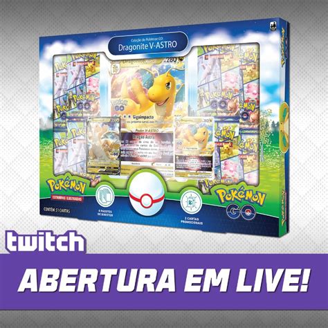 Box Pokémon GO Dragonite V ASTRO Abertura em Live Leia atentamente