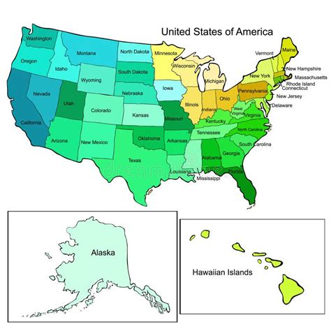 Yellow Radial Gradient Silhouette Map Of United States Of America Aka