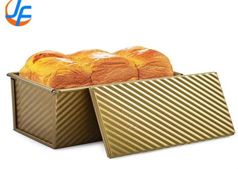 RK Bakeware China Foodservice NSF Glaze Pullman Loaf Pan With Cover