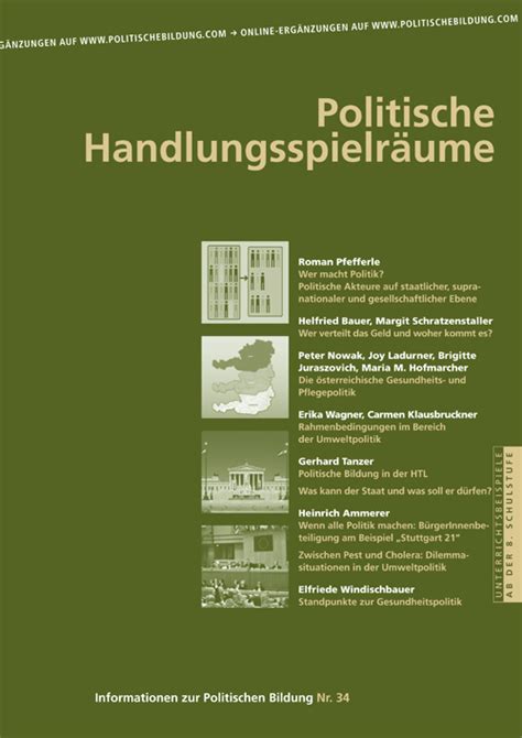 Zentrum Polis Politik Lernen In Der Schule IzPB 34 Politische