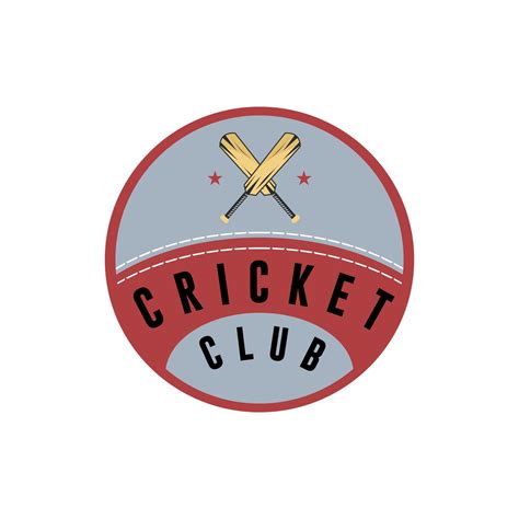 Cricket Logo emblem, cricket team, Cricket club logo design with ...