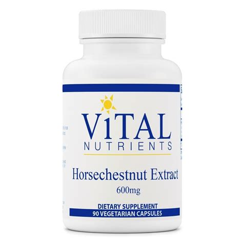 Horsechestnut Extract 600mg | 90 Capsules | Horse Chestnut Supplement