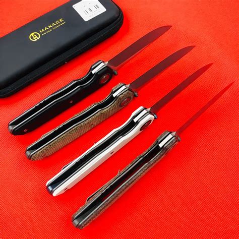 Maxace Самурайские оригинальные складные ножи G10 Ручка K110 стальной ...