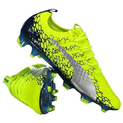 Chuteira Puma Evopower Vigor Graphic Fg Campo Amarela Futfanatics