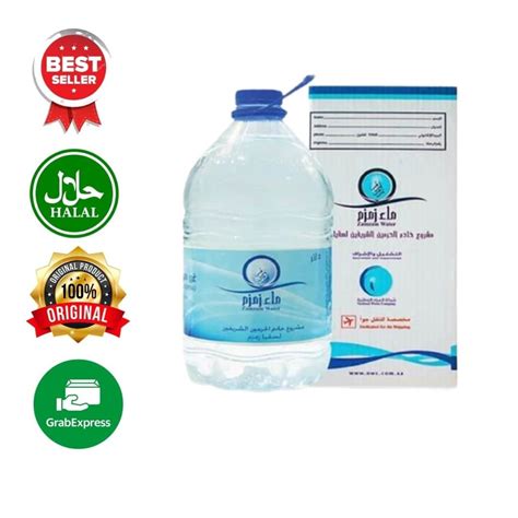 Jual PROMO Air Zamzam 5 Liter 100 Asli Mekah Shopee Indonesia