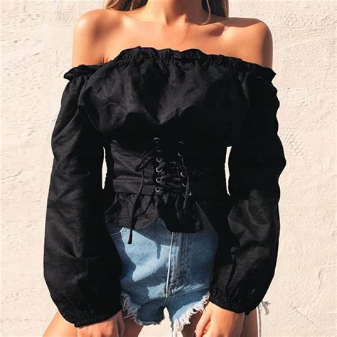 1 pc Novo Estilo de Moda Sexy Bow Shirred Fora Do Ombro Barra Pescoço