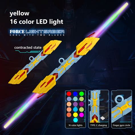 Led Lightsaber Glow Sword Light Double Headed Luminous Sword With