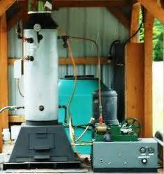 Wood-Burning Steam-Powered Generator | STEAM ENGINE/GENERATOR/HEATING SYSTEM Power Energy, Wind ...