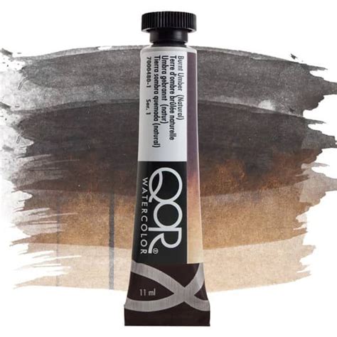 Qor Watercolor Paint Burnt Umber Natural Ml Tube Jerry S Artarama