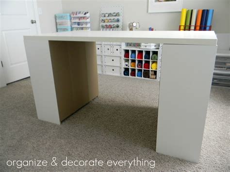 Make Your Own DIY Craft Table Using Inexpensive Pieces Organize And