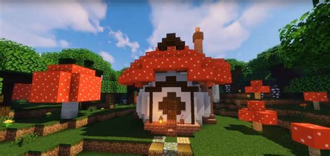 Minecraft Red Mushroom Starter House Ideas and Design