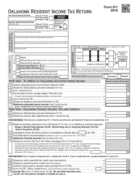 Oklahoma 2018 Tax Forms Taxcredits For Working Families