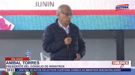 Exitosa Noticias On Twitter 🔵🔴 Ahora Premier Aníbal Torres Pido