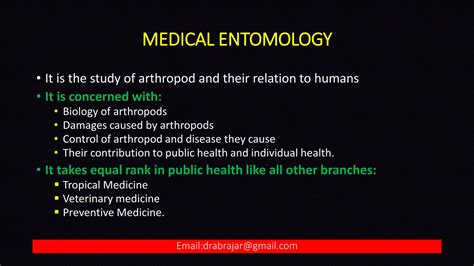 Medical Entomology Lecture Ppt