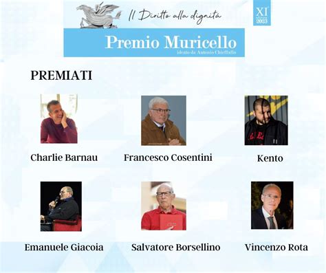 Premio Muricello Il Diritto Alla Dignit Itlameziaterme