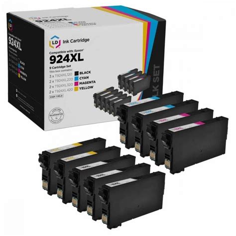 Reman Epson 924xl Hy Ink Bulk Set 3 Bk 2 Cmy Inkcartridges