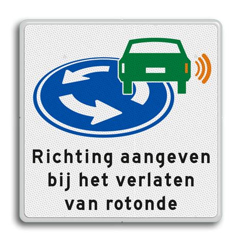 Verkeersbord Richting Aangeven Op Rotonde Kopen Bestel Hier