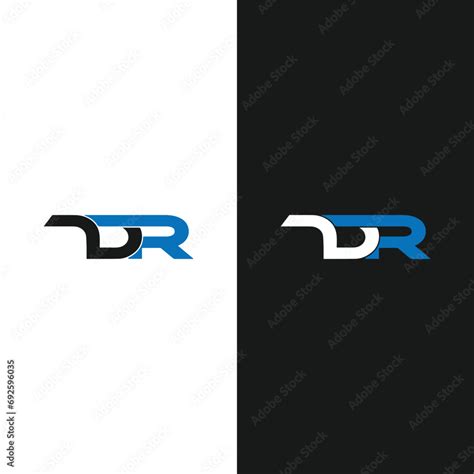 Dr Logo D R Design White Dr Letter Dr D R Letter Logo Design