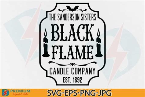 2 Black Flame Candle Company Svg Designs Graphics