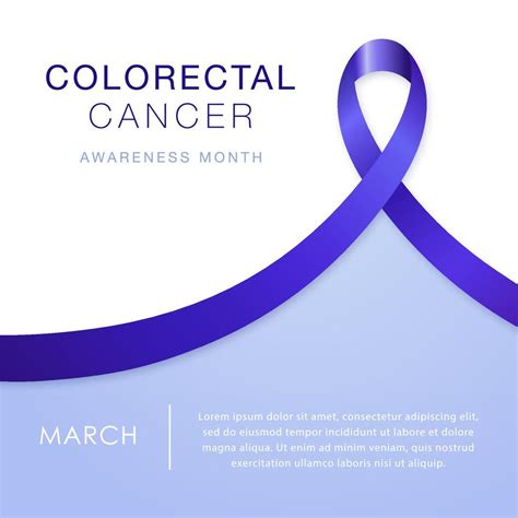 March Colorectal Cancer Awareness Month Vector Art At Vecteezy