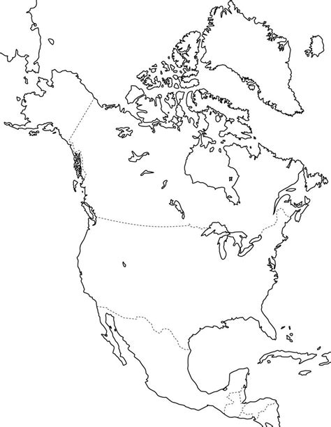 Mapa De América Del Norte Paises Y Capitales De Norteamérica