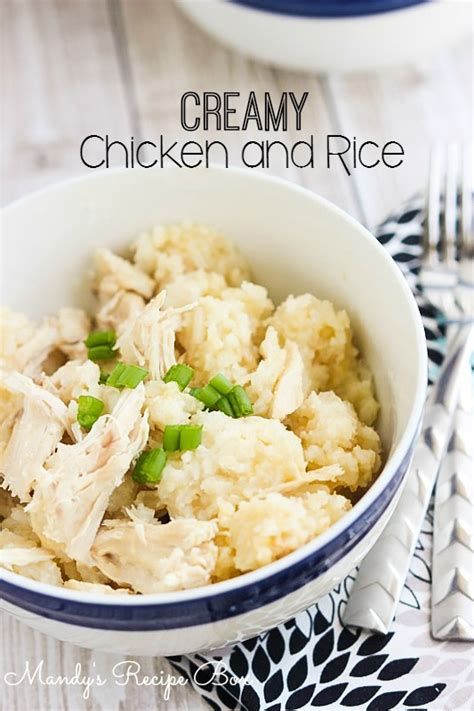 Creamy Chicken And Rice Mandy S Recipe Box