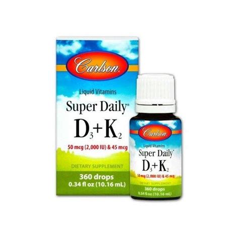 D K Carlson Labs Liquid Vitamins Super Daily D K