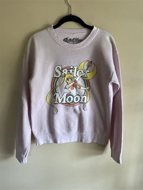 Sailor Moon Small Pink Rainbow Womens Crewneck Sweats… Gem