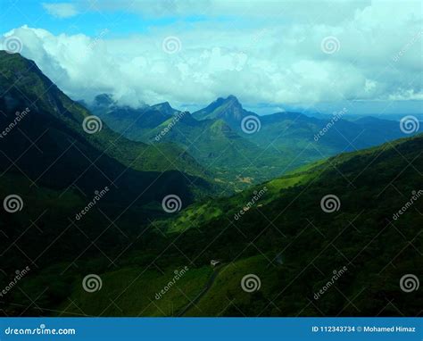 Beautiful Scenic View of Knuckles Mountain Series in Sri Lanka. Stock ...