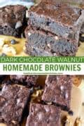 Dark Chocolate Walnut Brownies Heather S Homemade Kitchen