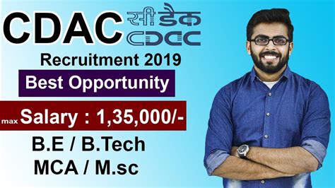 Cdac Recruitment Max Salary Be Btech Mca Msc No Fee