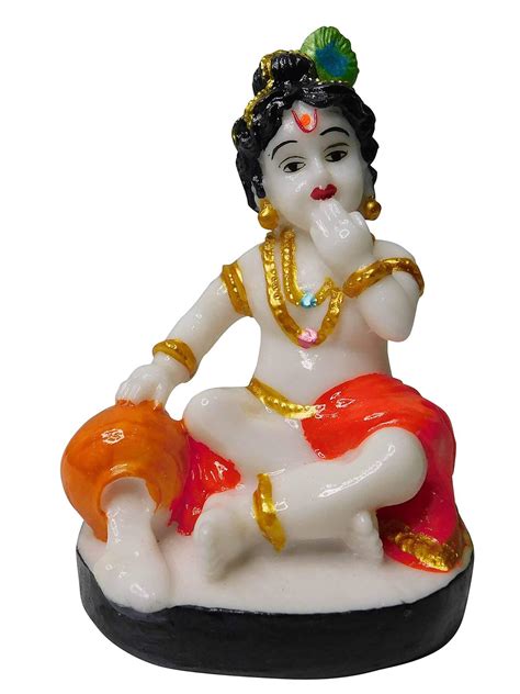 Buy Bal Krishna Murti For Pooja Bal Krishna Idol Marble Bal Krishna Ji Ki Murti For Home Décor