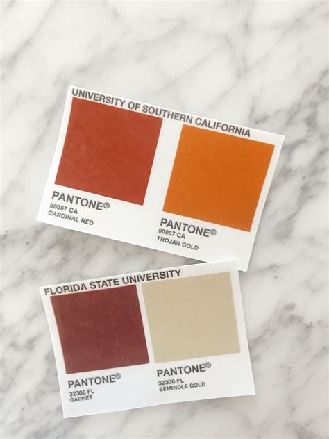 Pantone Color Sticker Etsy