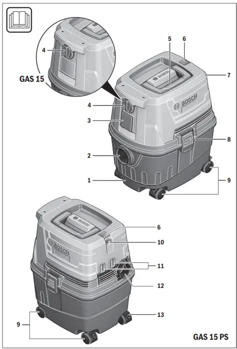 Bosch Gas Wet Or Dry Extractor Instruction Manual