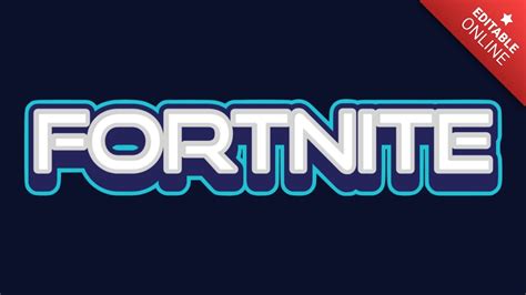 Fortnite Blue 3d Text Effect Generator