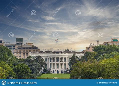 The White House at Night - Washington DC, United States Stock Photo ...