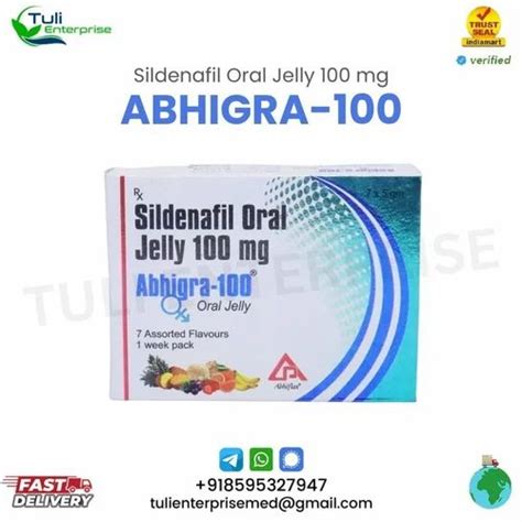 Abhigra 100mg Sildenafil Oral Jelly At Rs 80 Stripe Sildenafil Citrate Tablets In New Delhi