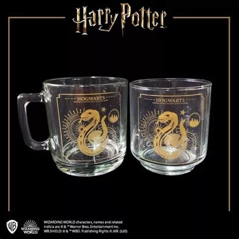 Pack Taza Vaso Slytherin Harry Potter Licencia Oficial Cuotas Sin