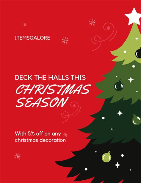 Free Creative Christmas Flyer Template Edit Online And Download