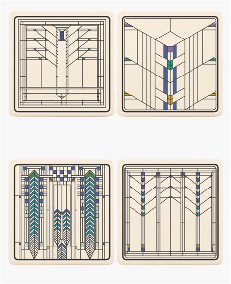 Frank Lloyd Wright Window Designs, HD Png Download - kindpng