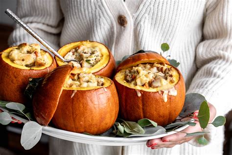 Ground Turkey & Brown Butter Sage Stuffed Pumpkins - Cooking with ...